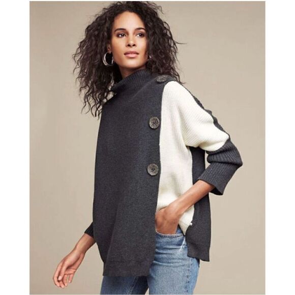 Neon Buddha Women’s Solstice Oversized Cotton Color-block Artisan Style Button P - Picture 1 of 8